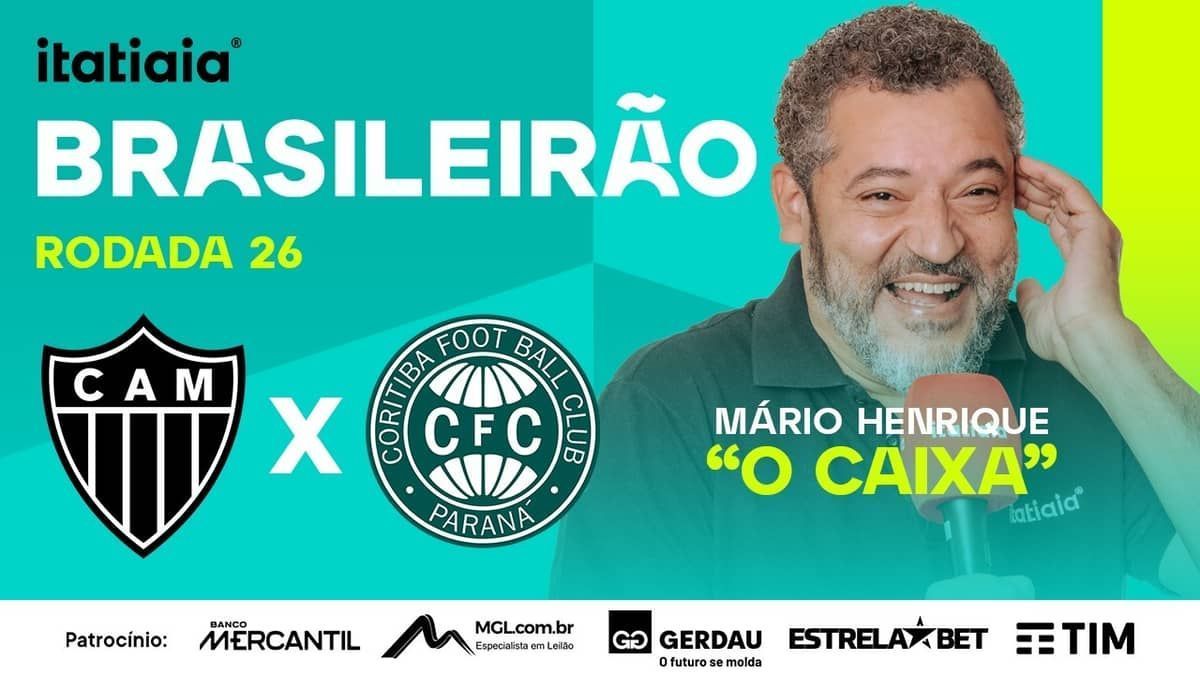 Atlético x Coritiba: assista, ao vivo, à transmissão da Itatiaia 
