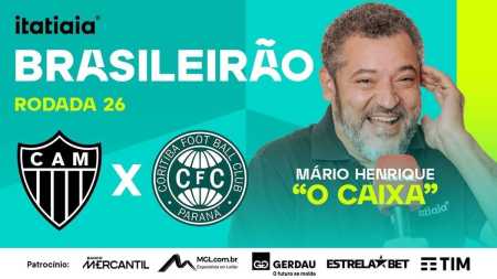 Mário Henrique Caixa vai narrar o jogo entre Atlético e Coritiba