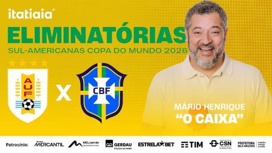 Mário Henrique, o Caixa, vai transmitir a partida entre Brasil e Uruguai
