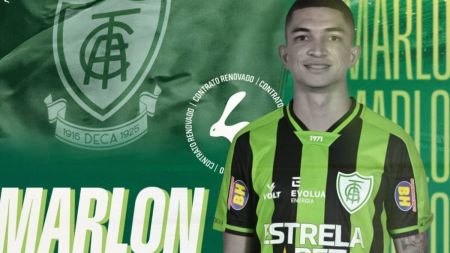 Marlon assinou uma renovação de contrato por mais três anos com o América