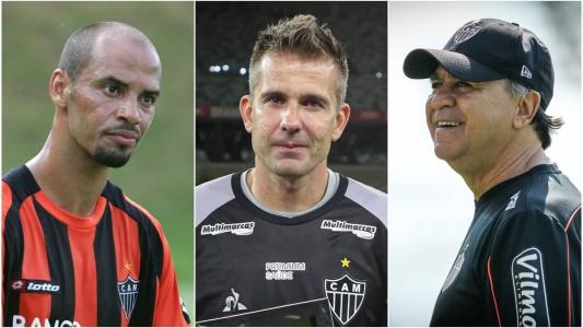 Marques (esq), Victor (centro) e Marcelo Oliveira (dir), ídolos do Atlético