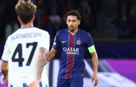 Marquinhos em ação pelo PSG na temporada 2025/2026