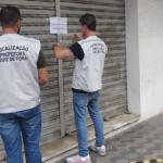 Fiscalização interdita marquise na Av. Itamar Franco em Juiz de Fora