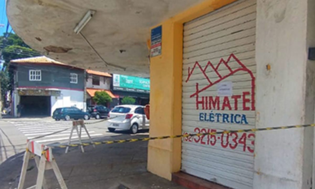 Marquise no bairro Mariano Procópio é interditada por falta de laudo em Juiz de Fora