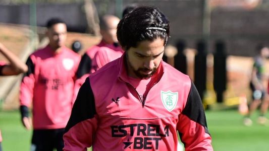 Martín Benítez durante treinamento com o América