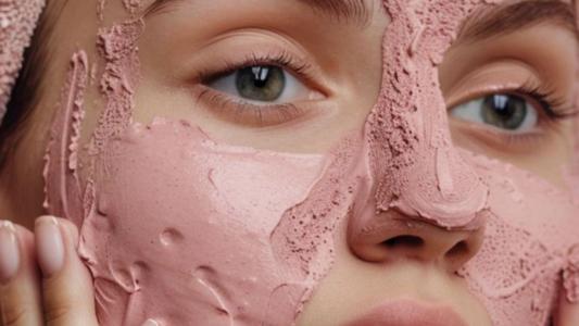 Máscara de argila rosa: limpeza suave para peles sensíveis