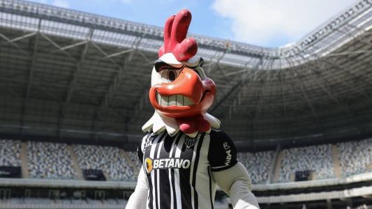 Mascote do Atlético na Arena MRV