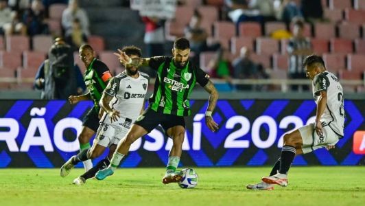Mastriani abriu o placar para o América no clássico com o Atlético em Uberlândia