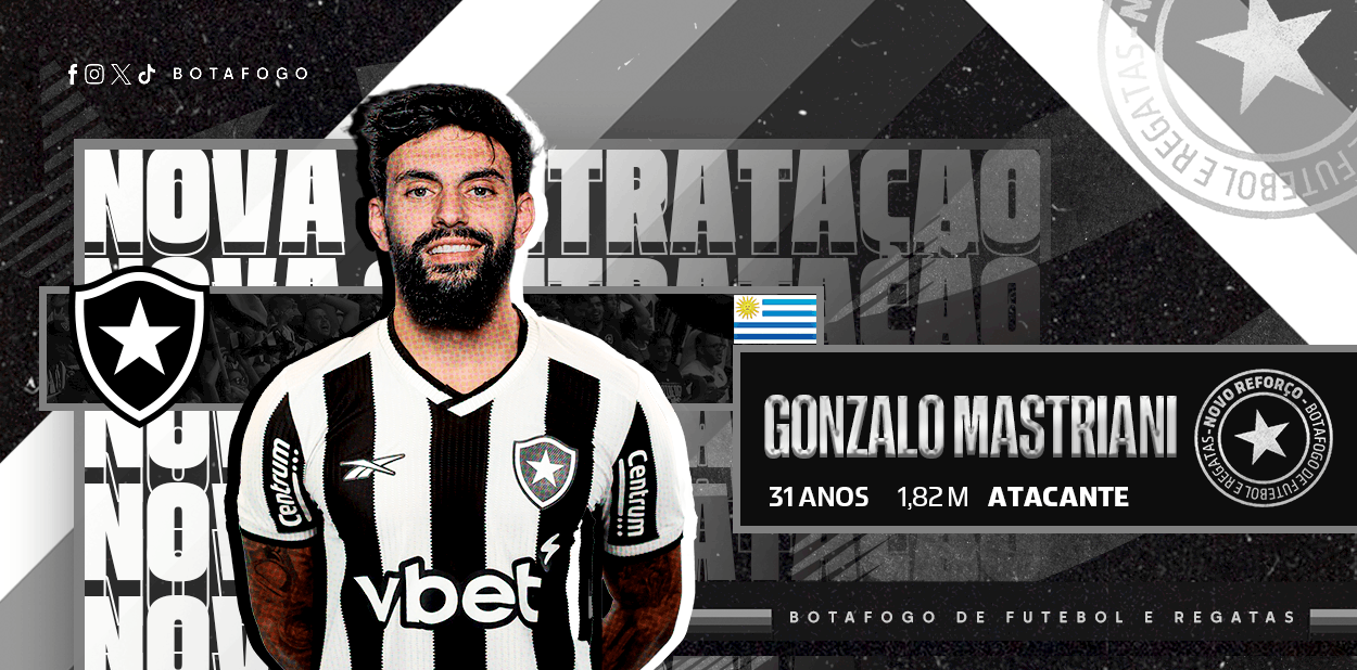 Botafogo anuncia contratação de Mastriani, ex-América e Athletico