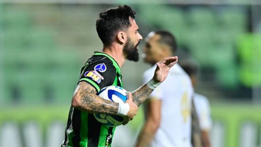 Mastriani marcou gol do América contra o Fortaleza pela 'Sula'