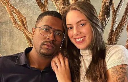 Foto mostra Wallef e Vitória