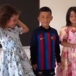 Filho de Cristiano Ronaldo, ídolo do Real, viraliza ao vestir camisa do Barcelona; veja