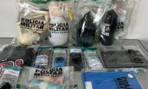 Materiais apreendidos durante a Operação Hércules IX em Rio Pomba Foto MPMG Divulgação