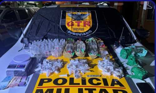 materiais apreendidos operação antidrogas bom jardim de minas - divulgação PMR