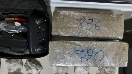 Material apreendido pela polícia