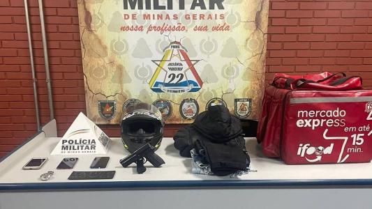 Material apreendido pela polícia