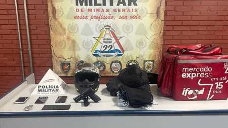 Material apreendido pela polícia