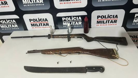 Material apreendido na casa do suspeito