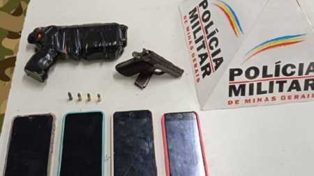 Material apreendido pela polícia