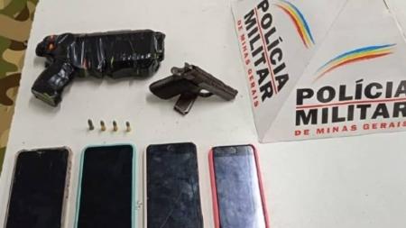 Material apreendido pela polícia