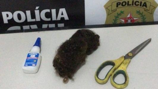 Material apreendido pela polícia