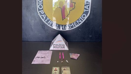 Material encontrado com os criminosos