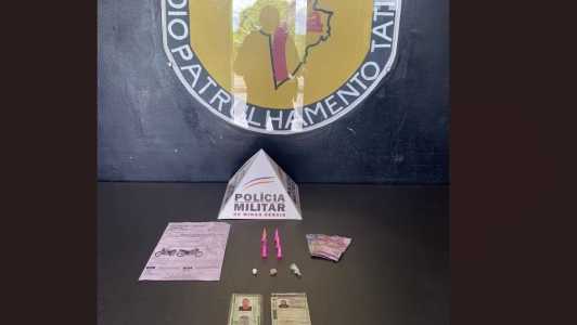 Material encontrado com os criminosos
