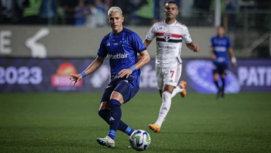 Mateus Vital é um dos reforços que mais atuaram pelo Cruzeiro em 2023