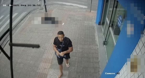 Matheus Henrique Santos Rodrigues, de 36 anos, saiu andando tranquilamente após cometer o crime