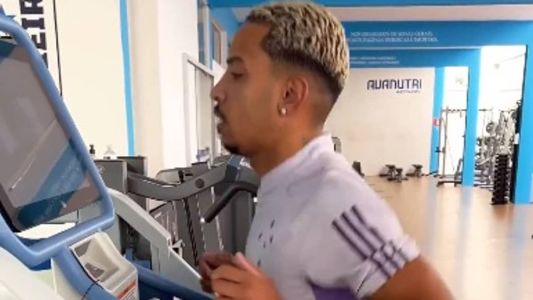 Matheus Pereira fez corridas na esteira antigravitacional na Toca II