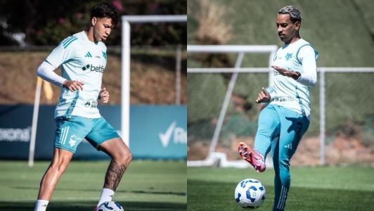 Matheus Pereira e Kaio Jorge, do Cruzeiro, na Toca da Raposa II