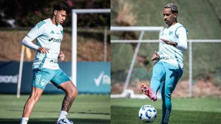 Matheus Pereira e Kaio Jorge, do Cruzeiro, na Toca da Raposa II
