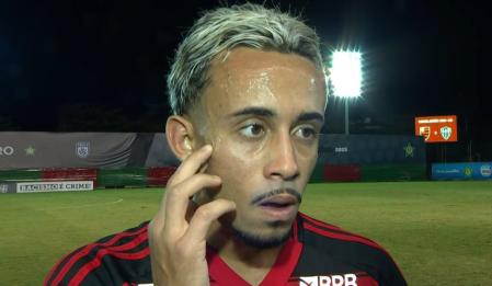 Matheus Gonçalves em entrevista ao Sportv