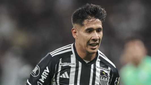 Matías Zaracho em ação contra o Palmeiras, no Mineirão, pela Libertadores