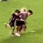 Filho de Messi não alivia para o irmão e imagens viralizam: 'Zagueiro raiz'