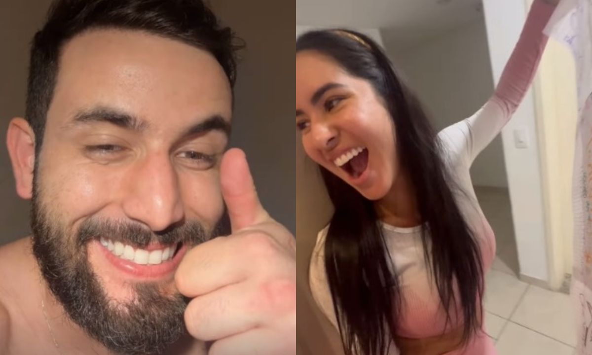 Matteus e Isabelle, do BBB 24, são surpreendidos com carta de fãs mirins; veja
