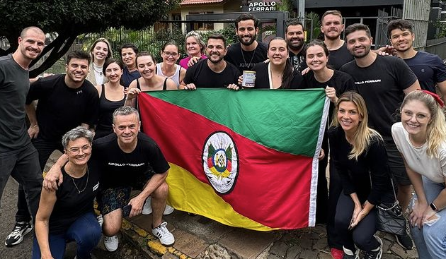 De volta ao RS, Matteus afirma que vaquinha 'não parou' e tem nova meta