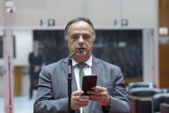 O deputado estadual Mauro Tramonte, do Republicanos, discursa na Assembleia de Minas