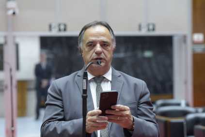 O deputado estadual Mauro Tramonte, do Republicanos, discursa na Assembleia de Minas