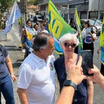 Tramonte faz caminhada no Floresta e promete ações para melhorar trânsito e atender moradores de rua