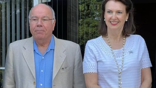 Mauro Vieira recebeu a futura chanceler argentina, Diana Mondino, no Itamaraty