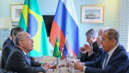Mauro Vieira se encontra com Lavrov para discutir Ucrânia.