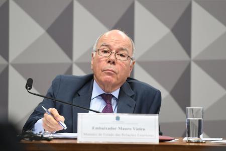 O ministro das Relações Exteriores, Mauro Vieira