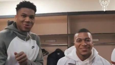Mbappé e Giannis já se conheceram em ação promovida pelo Bucks em 2020