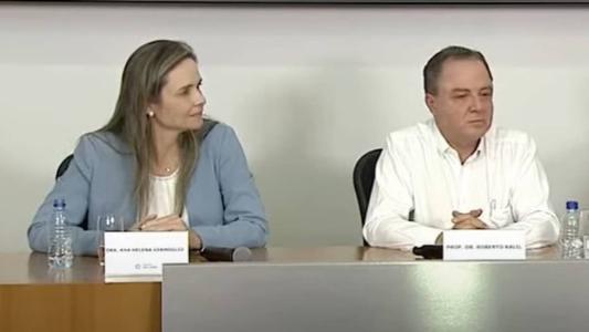 Médica Ana Helena Germoglio e médico Roberto Kalil