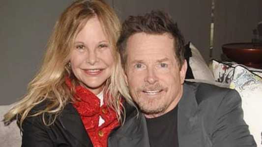 Meg Ryan ao lado de Michael J. Fox