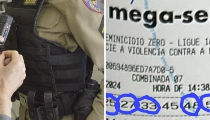 Um mês antes de levar prêmios da Mega da Virada, capitão da PM faturou bolada no concurso 2801