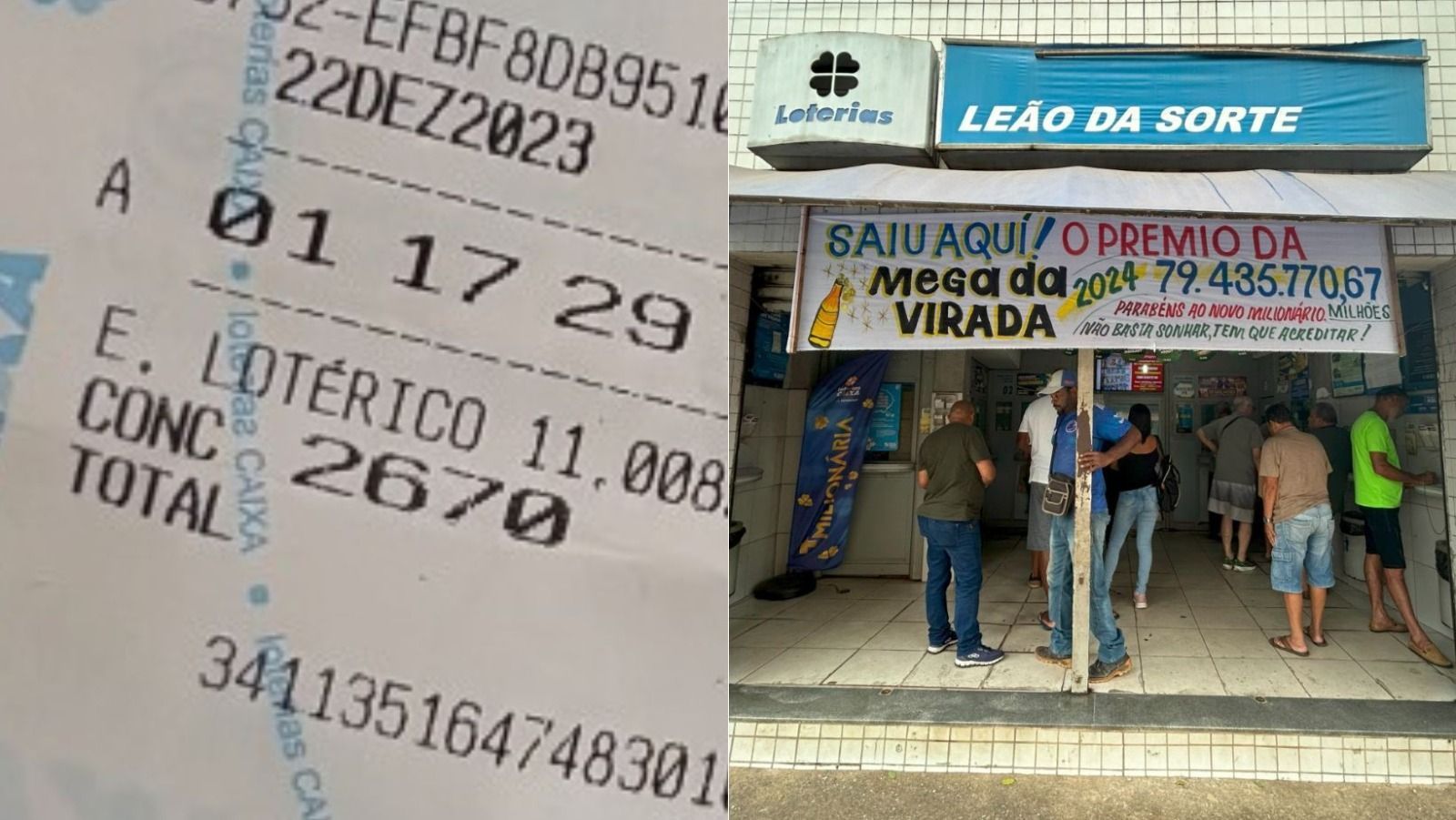 Ganhador de prêmio na Mega da Virada volta à fila de lotérica de Nova Lima para apostar na Lotofácil