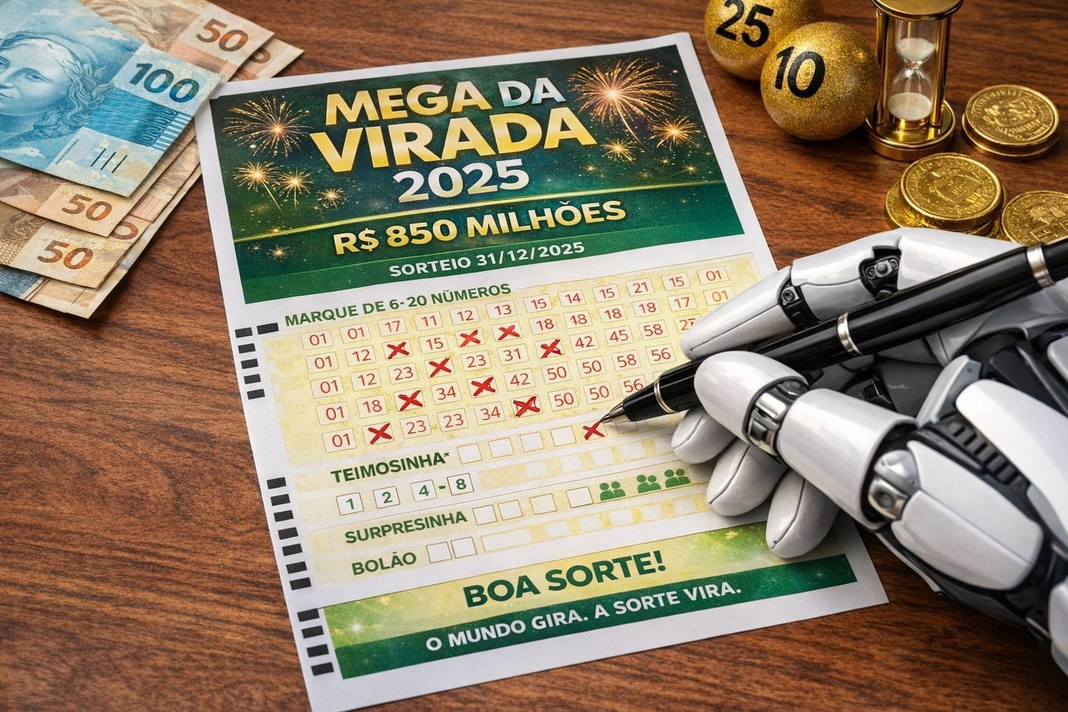 Mega da Virada: número mais sorteado do concurso especial fica fora do ChatGPT e da Llama