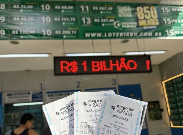 Mega da Virada: a 3 dias do sorteio, lotérica de BH lança combo de bolões de R$ 450 mil
